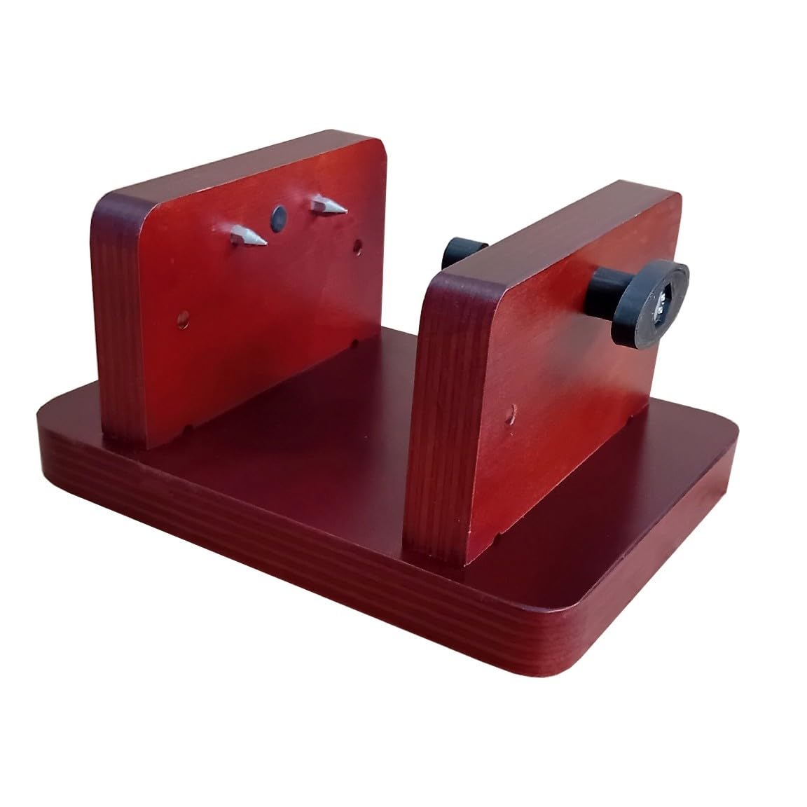 Soporte Jamonero con Cuchillo y Chaira | Kit para Cortar Mini Jamones, Tacos de Jamón y Jamón Asado y Deshuesados | Prensa de Fijación con Base Antideslizante | Maxima Estabilidad.