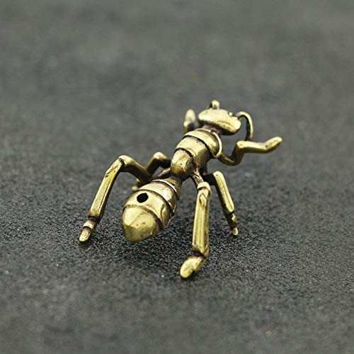 OUNONA Figurine de fourmi en cuivre vintage pour décoration de table de maison, décoration de bureau unique