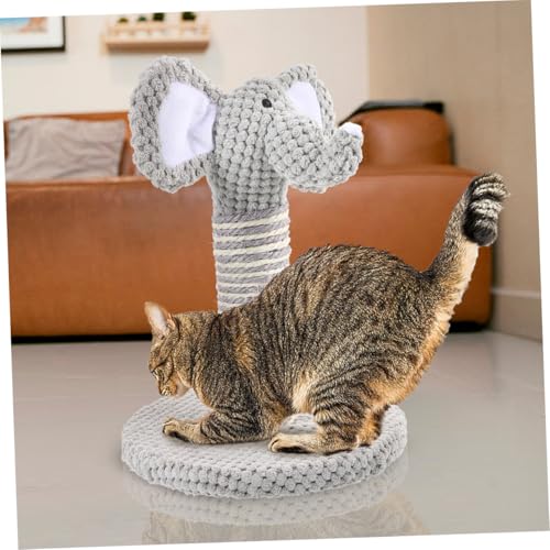 Set 2 posts rascador para gatos estilo elefante y cebra miniatura 3