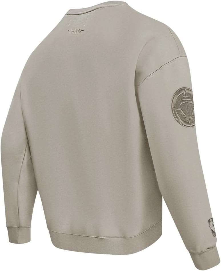 Pro Standard Mens NBA Los Angeles Clippers Neutral Crewneck Sweatshirt Taupe M - Image 5