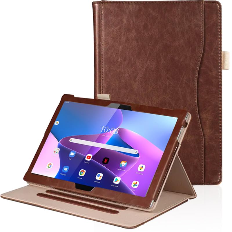 Robustrion Smart Multipurpose Folio Flip Stand Case Cover for Lenovo Tab M10 FHD 3rd Gen 10.1 inch / M10 HD 1st Gen/M10 FHD Rel 10.1 inch - Brown (B07VZCKWPZ) Amazon Price History, Amazon Price Tracker
