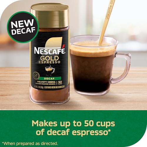 Nescafe Gold Decaf Espresso Intense, Instant Coffee, 3.17 oz