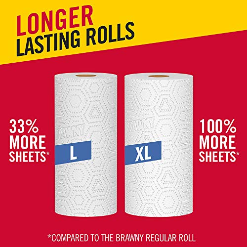 Image of Brawny Paper Towels, 6 XL Rolls, Pick-a-Size, 6 = 12 Regular Rolls