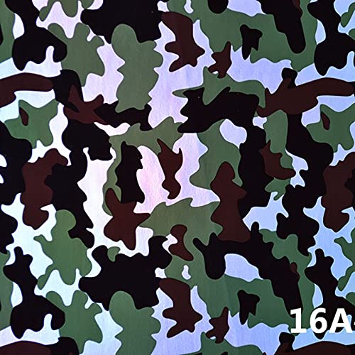 Feuilles cuir camouflage argent imperméable pour intérieur auto