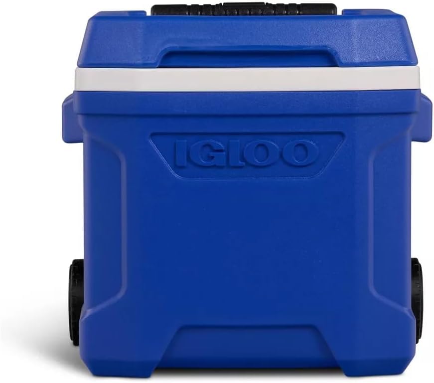 Image of Igloos Cooler Hard-Sided Ice Chest, Insulated Portable Cooler, Heavy-Duty, Leak-Resistant Lid, Lightweight Ergonomic Handle