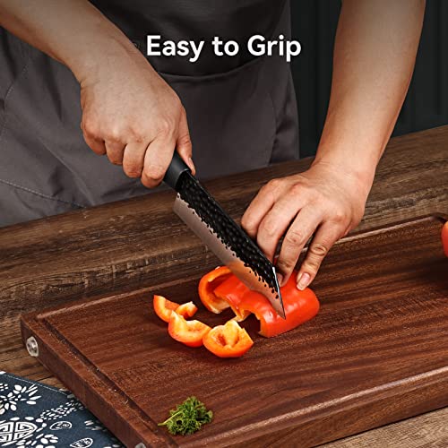 Bfonder Kitchen Knife Set With Block, 11Pcs Chef Knife Set With Sharpener, Japanese Stainless Steel Knife Block Set For Kitchen With Acrylic Stand, Black #TOP3