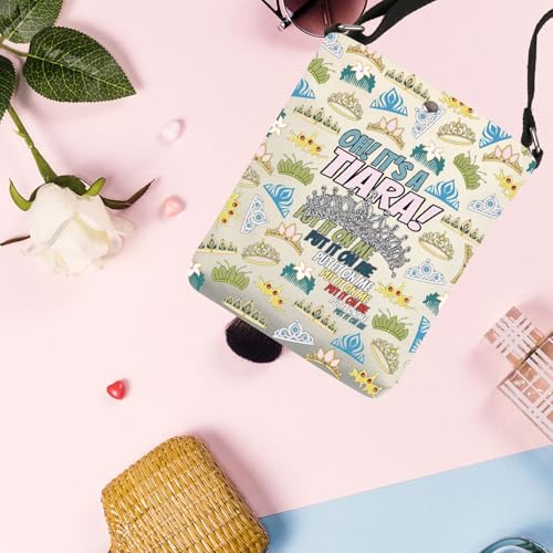 BNQL Princess Crowns Crossbody Bag Princess Gifts Magic Kingdom Gift Oh It's a Tiara Put It On Me Princess Handbag 7