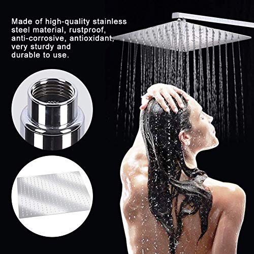 Rainfall Shower Head, Stainless Steel 20