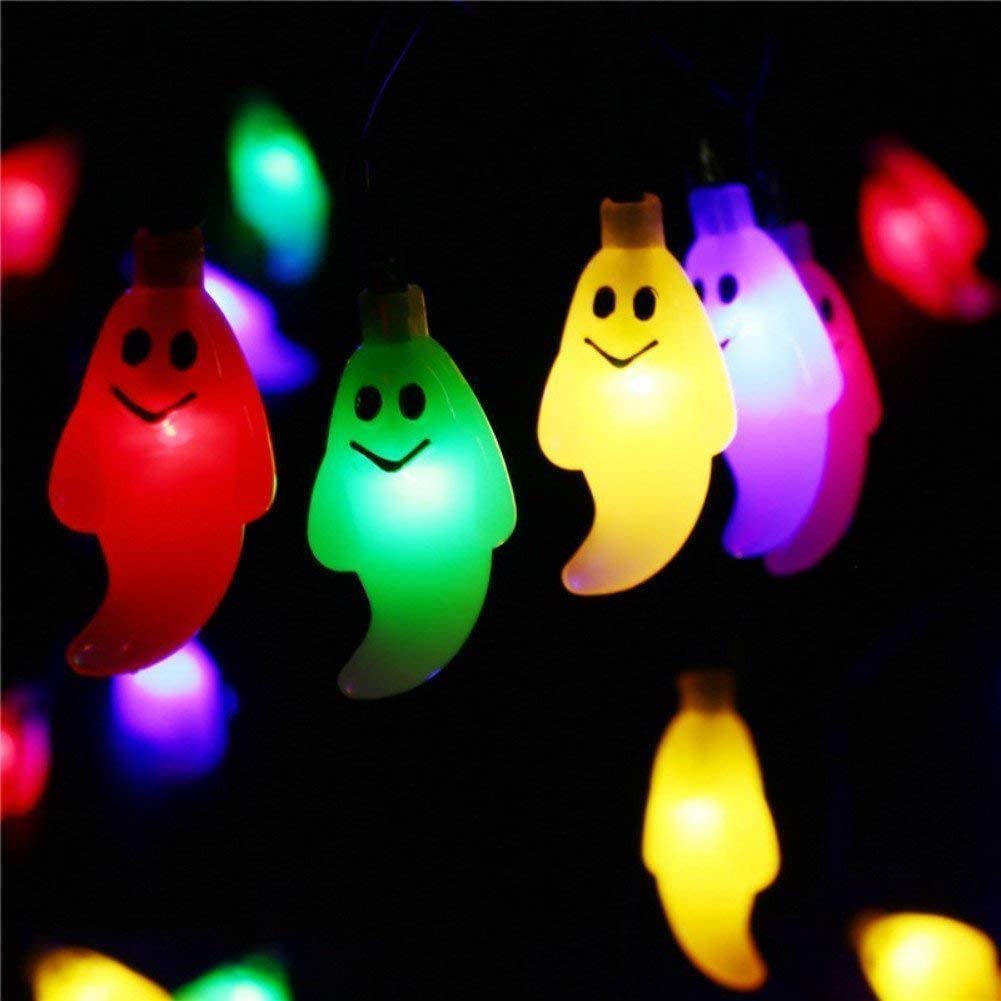 Guirnalda de luces solares fantasmas para exteriores, 32 m, 300 LED, guirnalda de luces solares de fantasma, impermeable, 8 modos para jardín y patio (multicolor)