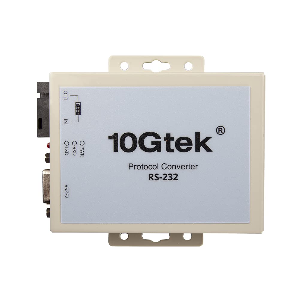 RS232 To Fiber Optic Media Converter - Serial To FO Converter, SM SC 1310nm 20km, Daisy-Chain Support