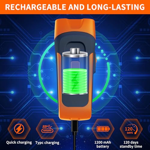 Antibell für Hunde,40 Fuß Antibell Ultraschall Gerät, 2 Modi Anti Bell Gerät Hunde mit Stroboskop Taschenlampe, wasserdicht Anti Bell Gerät Hunde,Geeignet für kleine, mittelgroße und große Hunde.