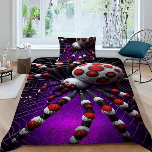 Araignée peluche couette infroissable literie microfiche entretien facile - 3