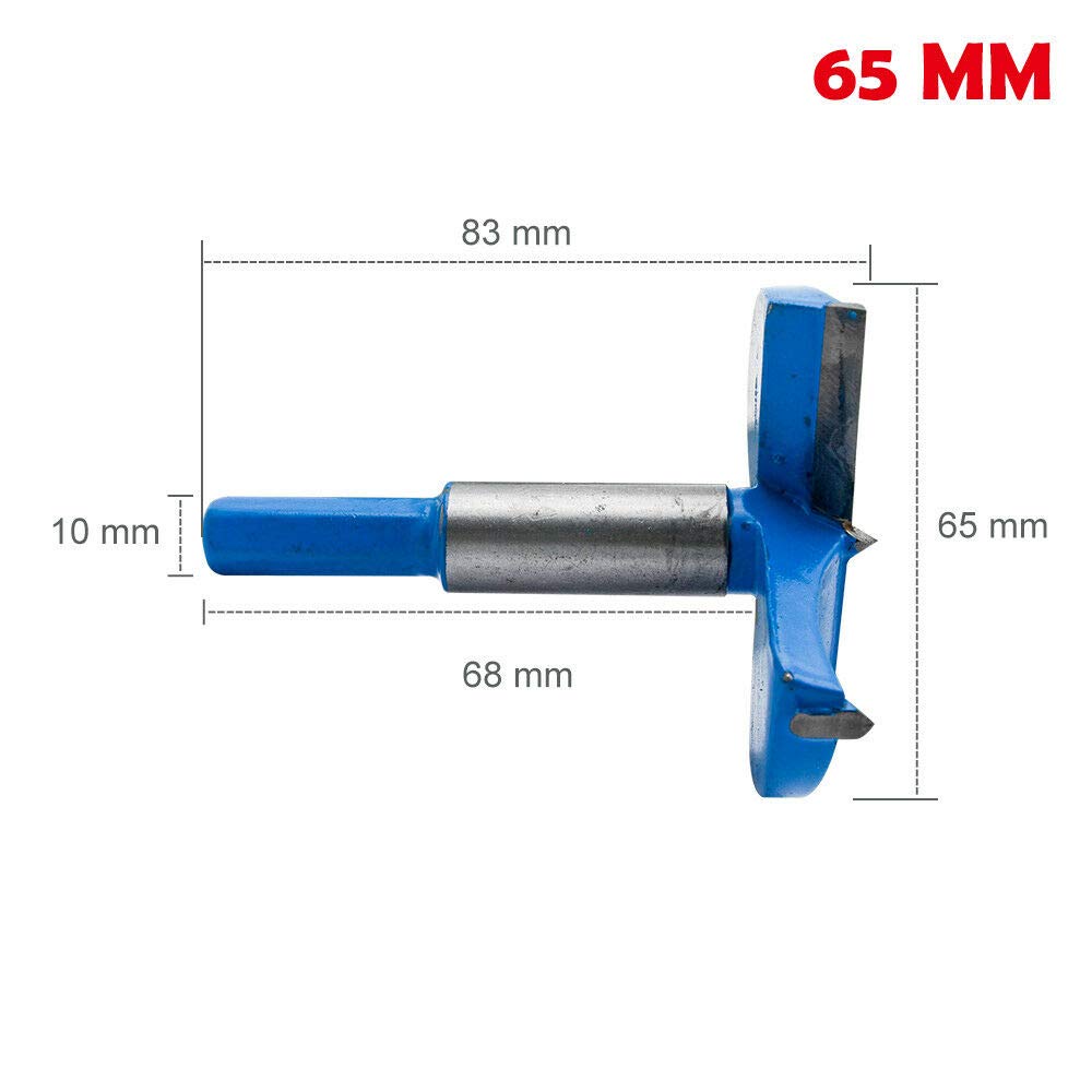 Set 10 Punte Forstner FALKENWALD Da 10 A 40 Mm - Acciaio Temprato, Taglio Affilato, Con Astuccio E Prolunga