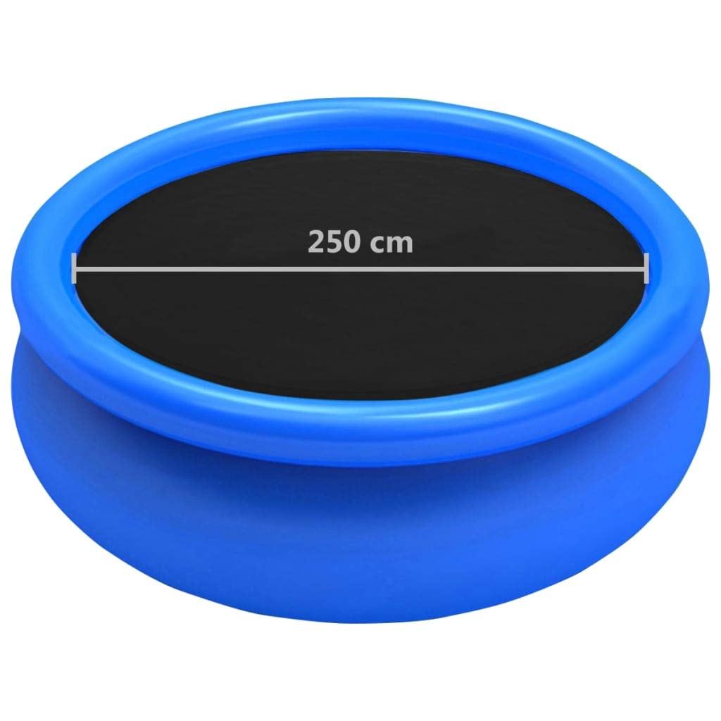Mogou Cubierta de Piscina, Accesorios Piscina, Tapa Piscina, Cobertor Piscina, Cubre Piscinas, Funda Piscina, Protector Suelo Piscina, PE Negra 250 cm