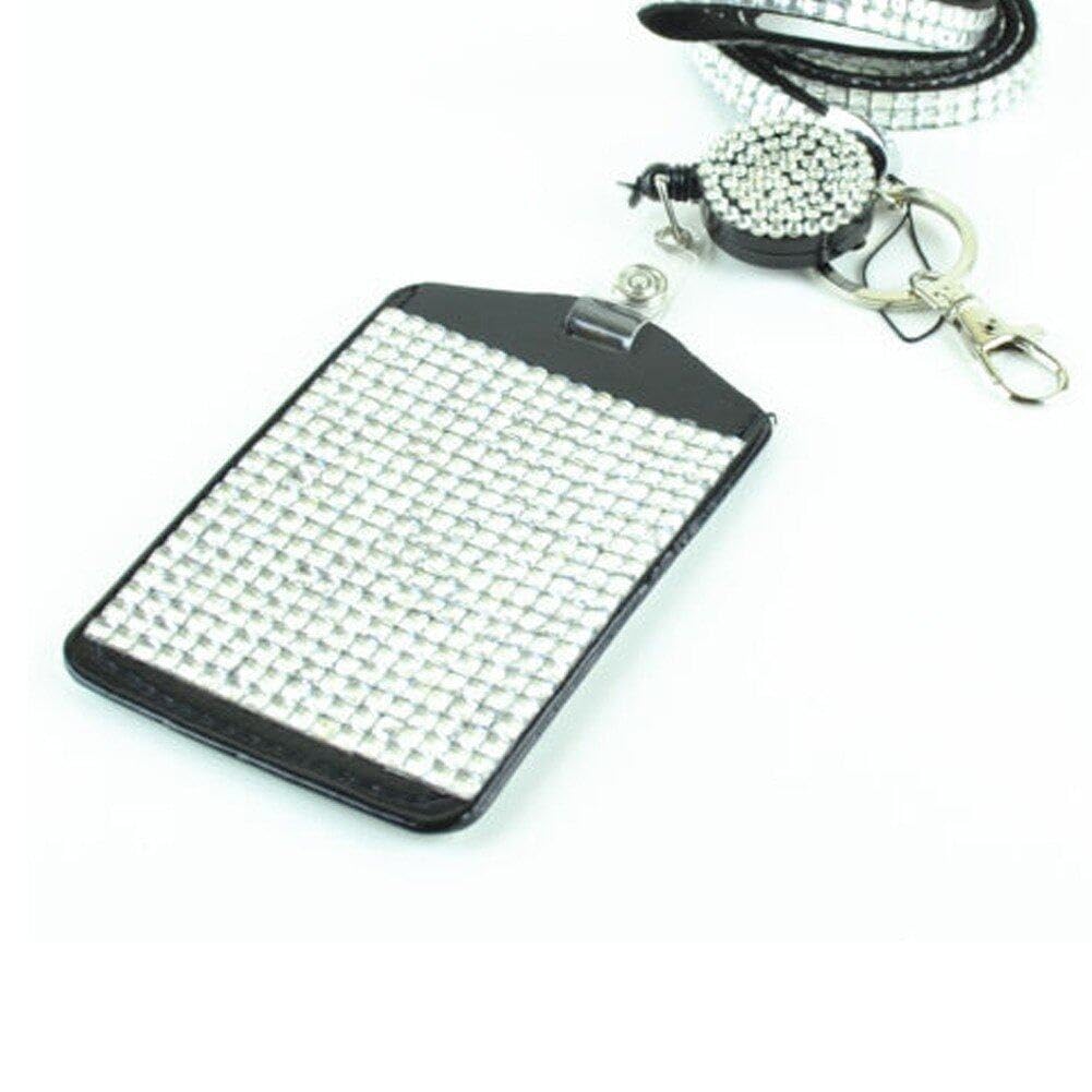 Cordini decorativi Laccetto da collo in strass di cristallo con chiusura ad artiglio - Porta badge identificativo per telefono cellulare, fotocamera Cordini decorativi Laccetto da collo in strass di cristallo con chiusura ad artiglio - Porta badge identificativo per telefono cellulare, fotocamera