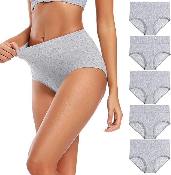 Women's Cotton PN-09 Fitted Bikini Style Underwear | Women Thong Panty | Low Rise Sexy Solid Hipster Sexy Lingerie Panties Briefs | 100% Super Cotton Combo (Grey) (Pack of 5).-picture-25