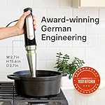 Braun MultiQuick 7 3-in-1 Immersion Hand Blender with Variable Speed and Patented Technology - Includes 2-cup Chopper, Whisk + Beaker for Fast Blending, Stainless Steel, MQ7035X - Image 5