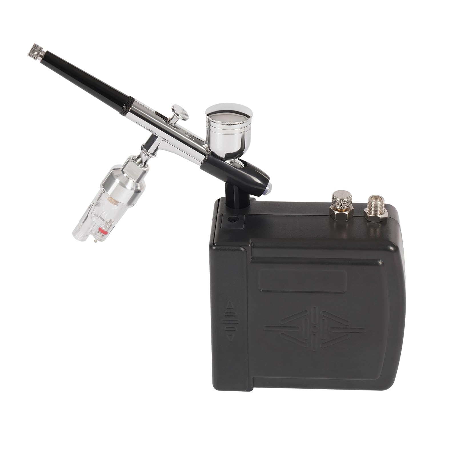 Zestaw aerografów z kompresorem, wielofunkcyjny zestaw kompresora Dual Action Airbrush, 2-15 psi, regulacja ciśnienia, przenośny zestaw pędzli do modelarstwa, tatuażu, tortów, opalania i