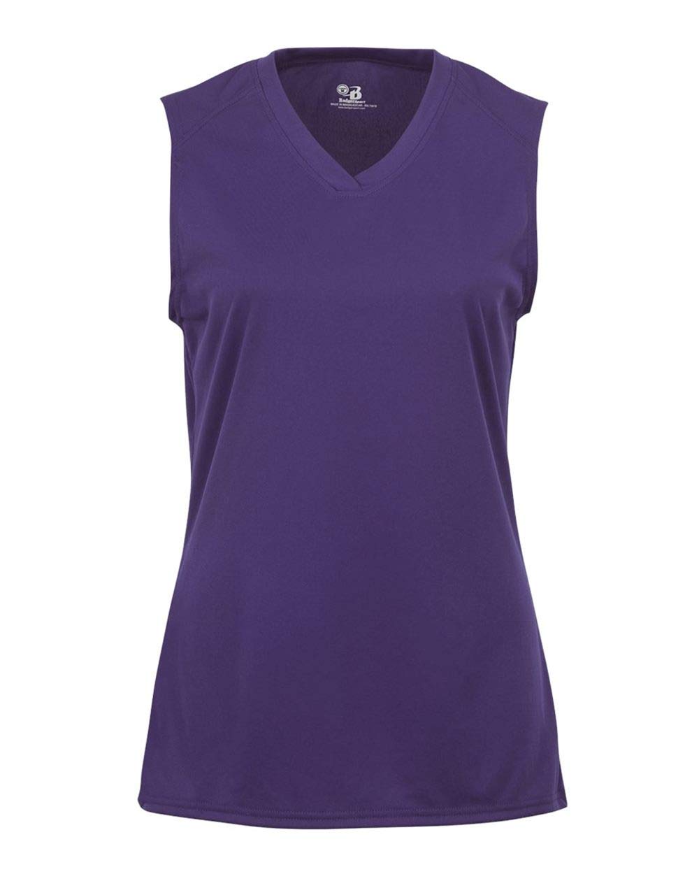 Badger Sport Purple Adult Large Sleeveless Wicking Tee