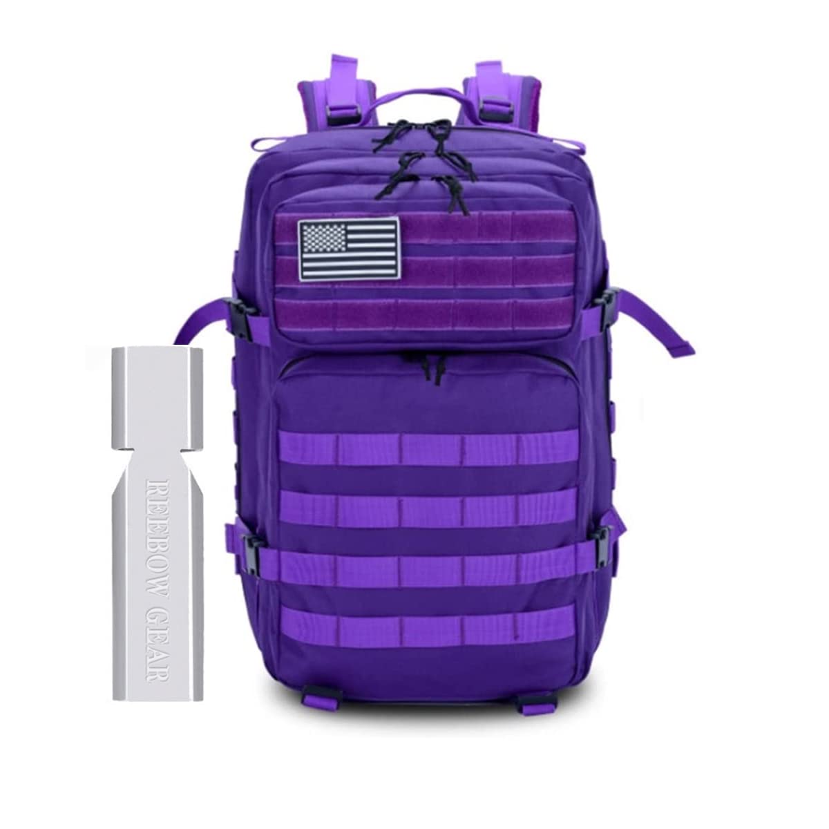 REEBOW GEAR Plecaki kempingowe turystyczne 45 l, plecak taktyczny, duży, 3 dni, plecak taktyczny, wytrzymały plecak Molle Army Assault Pack na polowanie, trekking, kemping, inne aktywności na świeżym