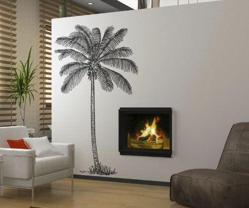 Miniatura 4 de Vinilo calcomanía decorativo para pared de coco Palmera 72"x41" 6ft Tall