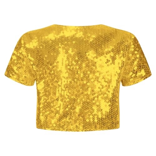 Jelory Girls Cardigan Short Sleeve Kids Sequin Open Front Bolero Shrug Jacket Birthday Party Prom for Dress4