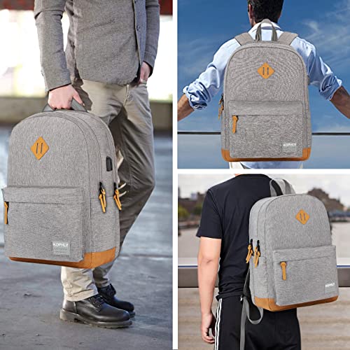Image of SUPACOOL Large Laptop Backpack with USB Charging Port for Men and Women