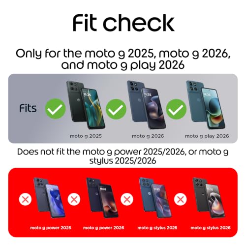 Image of Motorola Moto G (2025 /2026), G Play (2026) Rugged Protective Case Dusk Blue | Precision fit, Military Grade Shock Absorbing Cover for Enhanced Phone Grip, Drop Protection