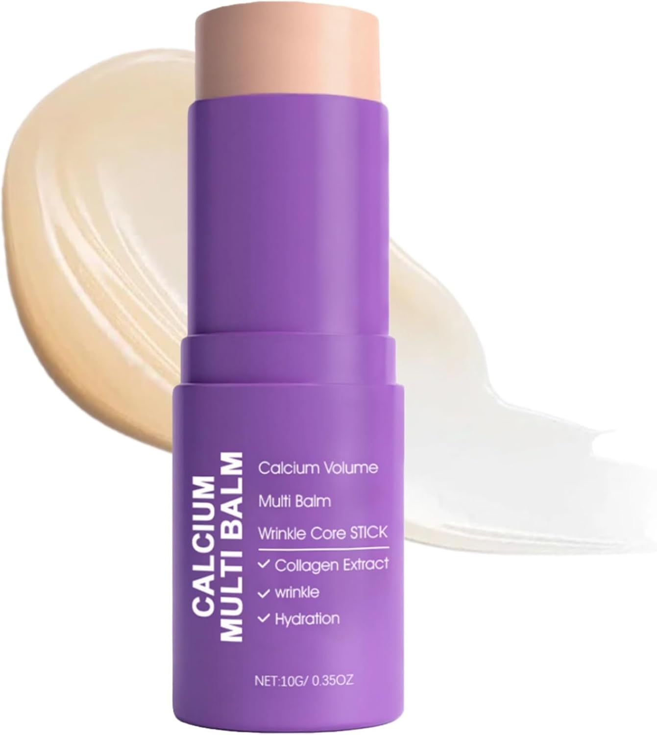 Calcium Volume Multi Balm, Calcium Korean Moisturiser,Wrinkle Core Stick,Anti Aging Moisturing Firming Serum, Moisturing Collagen Face Cream Stick for Eyes, Neck, Face – Hydrating & Firming #Purple