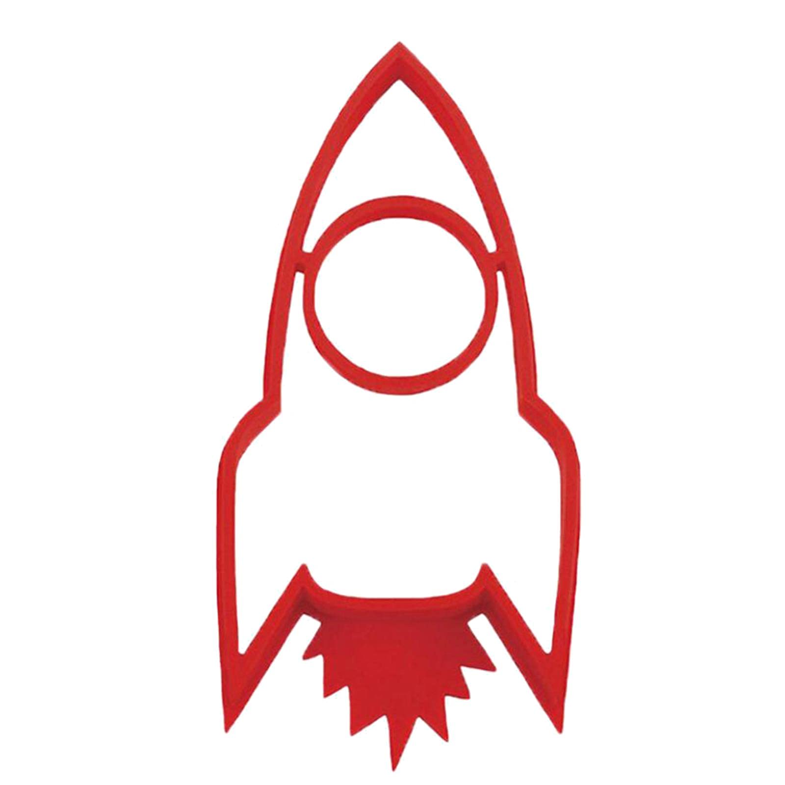 CUICUIRocket Shape Silicone Fry Egg Frame Cake Pan Cake Mold Ring Kitchen Baking Tool Lovely Rocket Shape Egg Mold Egg Tools