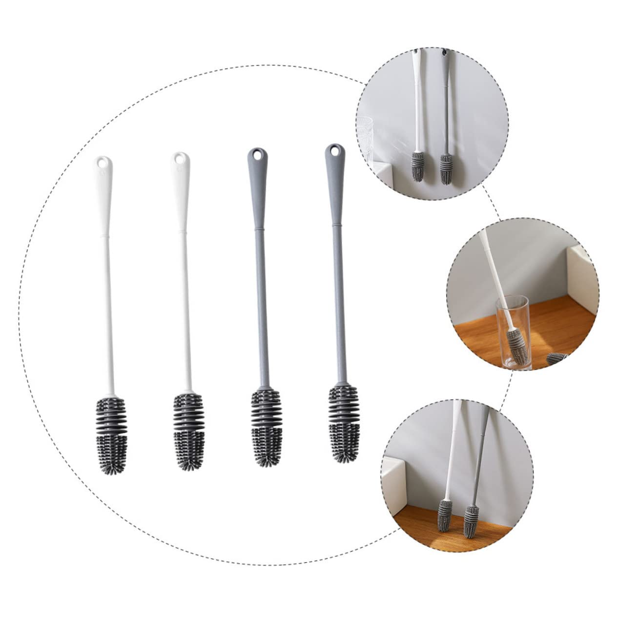 8pezzi Silicone Per Bottiglie e Tazze Resistente e Facile Usare Assortito Per