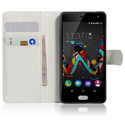 NEKOYA Coque WIKO u Feel,Etui WIKO u Feel, Anti-Rayures Coque TPU Pochette Portefeuille Fentes pour Cartes Fermeture Aimantée, Housse en Cuir Synthétic Fonction Stand pour WIKO u Feel