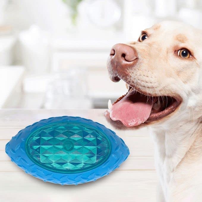Woofy Dog Entertainment Playing Light up Toy | Rubber Rugby Ball Shape LED chew Toy | Sound Tooth Cleaning Toys for Puppy, Small and Medium Dogs (B0BM9S5MYX) Amazon Price History, Amazon Price Tracker