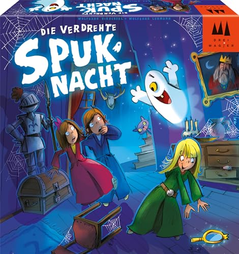 Schmidt Spiele 40896 - Jeu pour Enfants - La Nuit hantée tordue - Trois magiciens