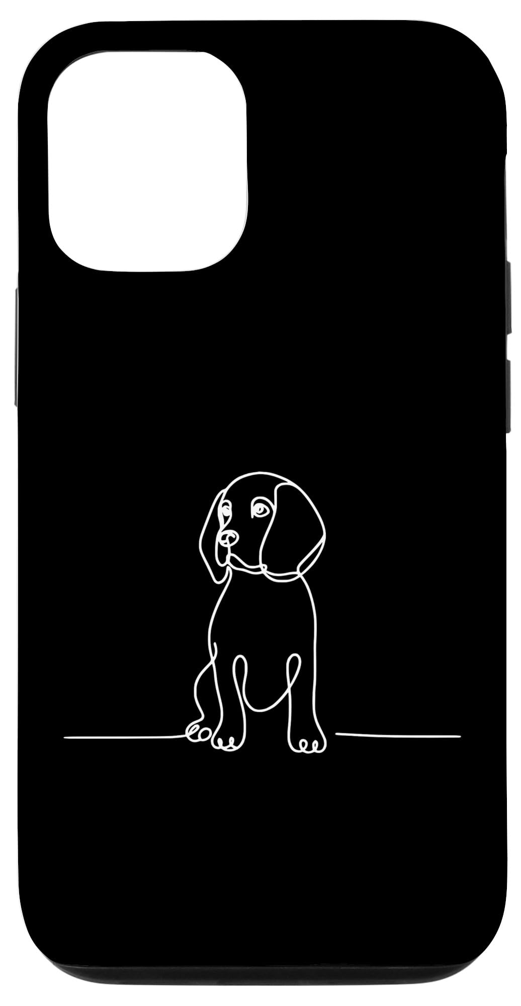 iPhone 13 Pro Line Art Dog Lovers Beagle Case