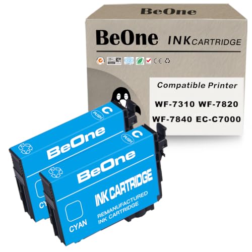 Encre 812XL Epson cyan cartouche compatible WorkForce WF-7310 WF-7820 T812XL BeOne