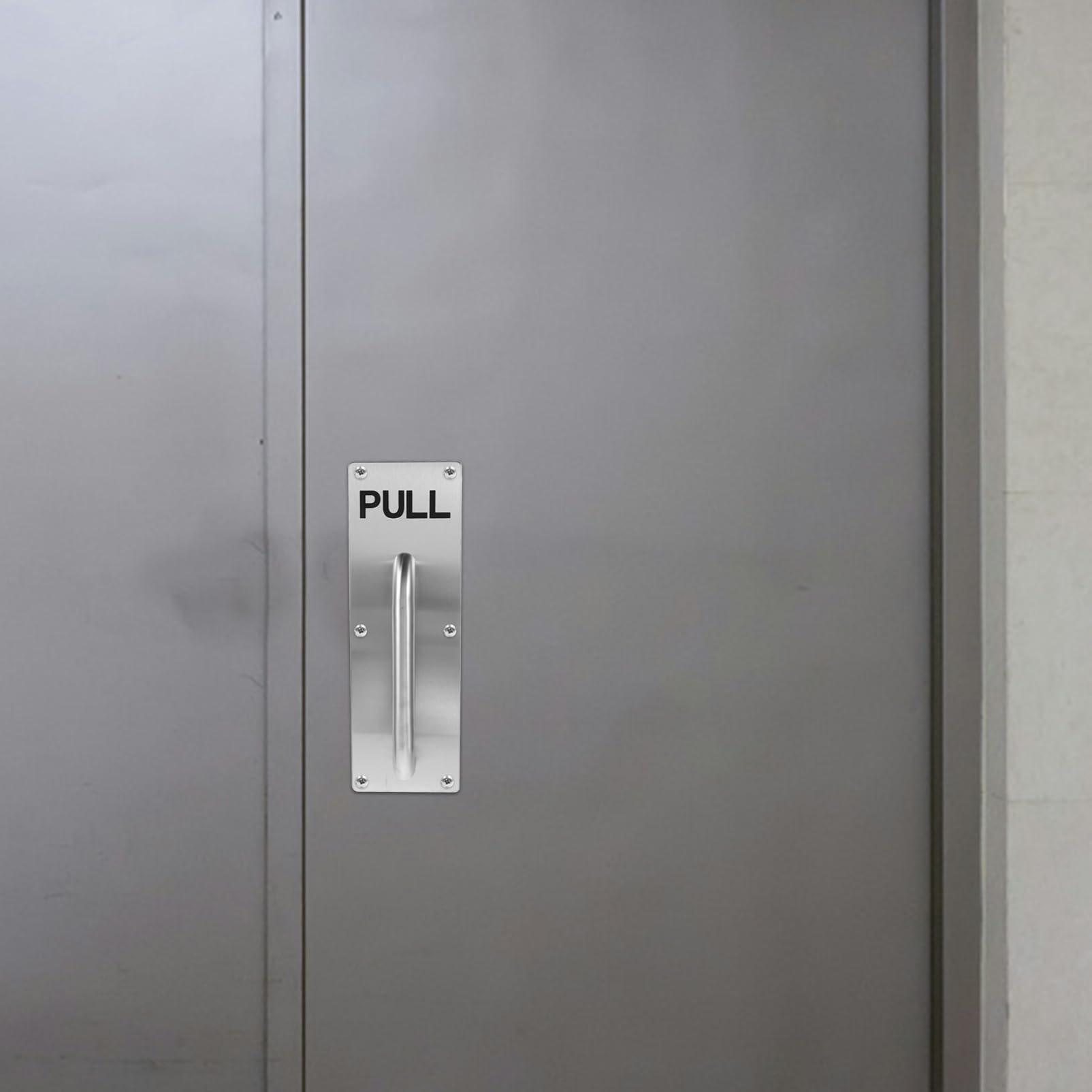 SOLUSTRE Maniglione Per Porta Acciaio Inossidabile Maniglia Pull Commerciale Per Uffici e Bagni Design Elegante Resistente e Facile Da Installare Per Uscite Di Emergenza e Armadi