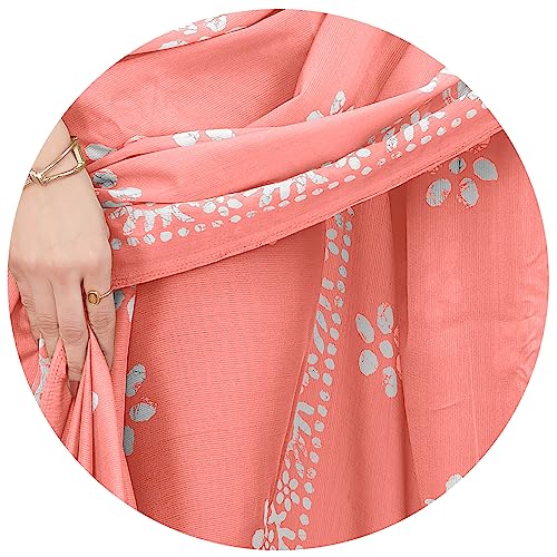 Image of MIRCHI FASHION Saree for Woman Chiffon Batik Printed | Lightweight Daily Wear Women's Office Sari with Blouse Piece (Available in 40 Colours)