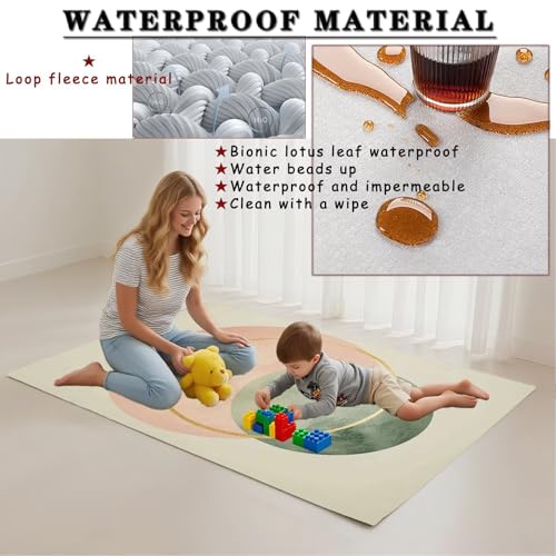 Tapis de salon moderne bouclée 80x150 cm chic et durable - 3