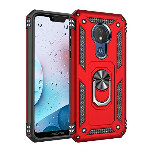 Meifei Case for Moto G7 Power, G7 Supra, G7 Optimo Maxx - Red