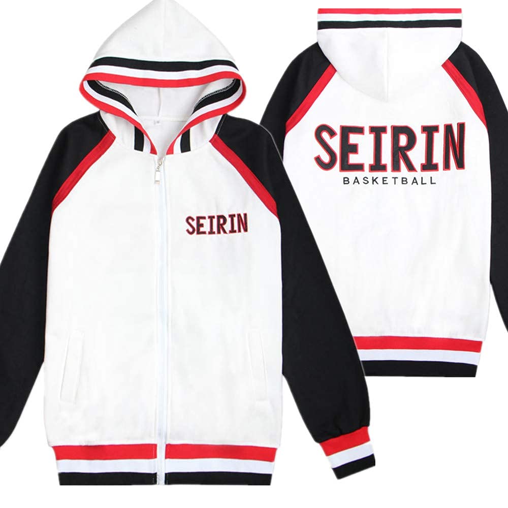 Kuroko's Basketball Costume Kuroko Tetsuya Hooded Hoodie Jacket Kuroko no  Basuke Seirin School Uniform Cosplay Unisex Jacket