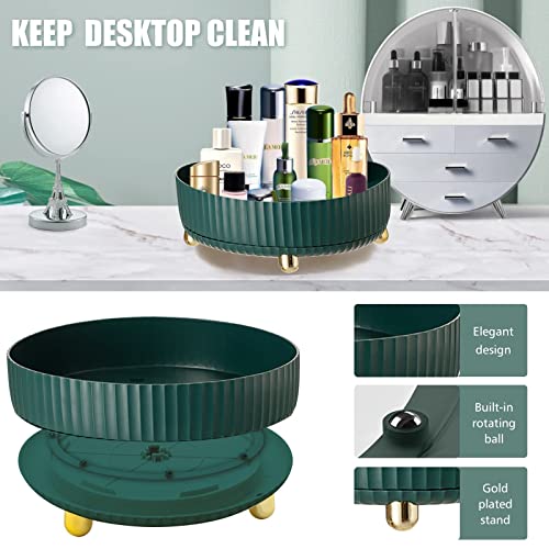 Vooada Makeup Perfume Organizer Tray,360 Degree Rotating Makeup Organizer Cosmetic,Organizador De Perfumes,Desk Storage Display Cases,Organizador De Maquillaje With Large Capacity #TOP4