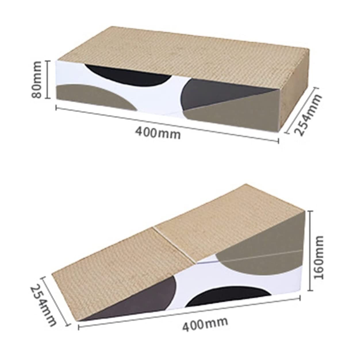 Rascadores para Gatos Almohadilla De Rascado Corrugado para Cama De Salón De Cartón Reversible Duradera para Que Los Gatos Descansen, Muelan Las Garras Y Jueguen Afilador de uñas para Mascotas