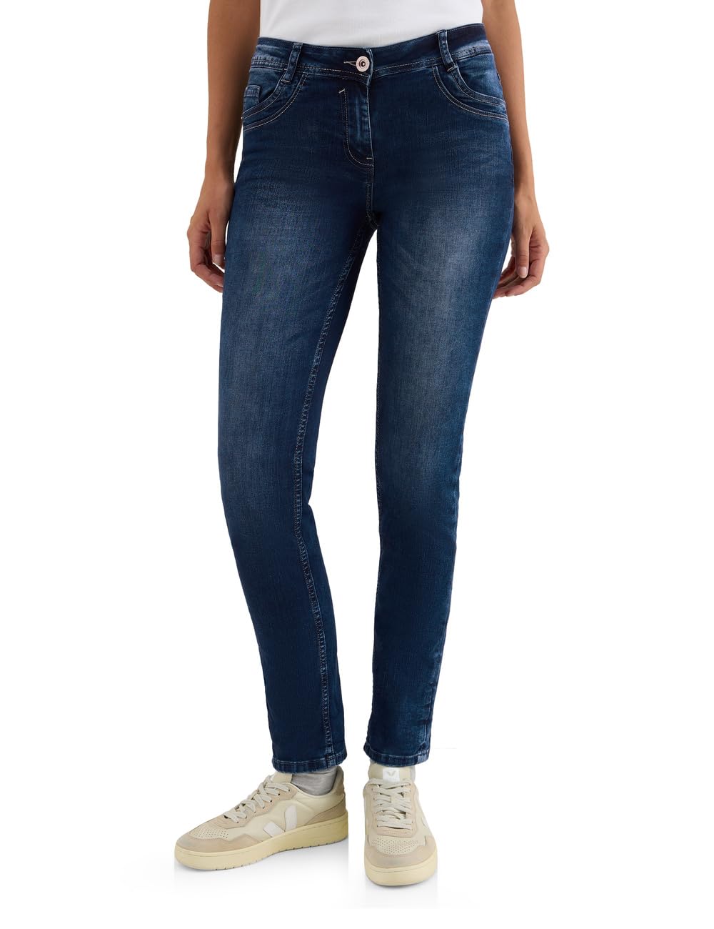 Cecil Damen Straight Leg Jeans