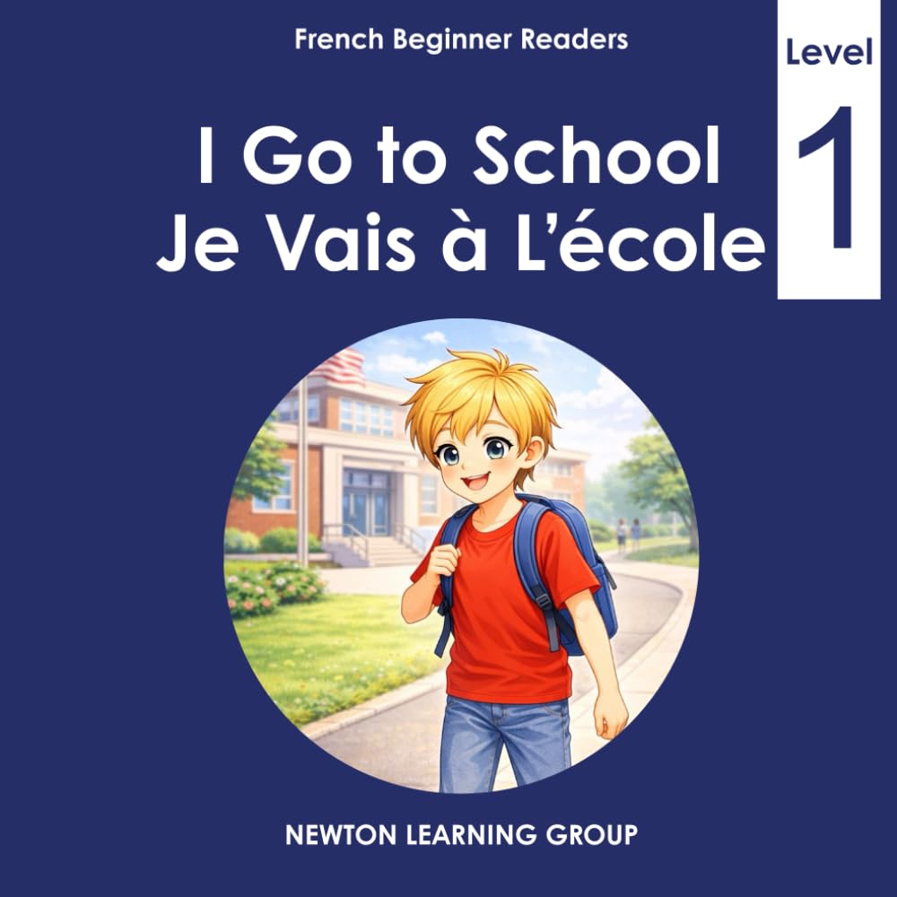 I Go to School: A Beginner English–French Picture Reader (Newton Learning System)