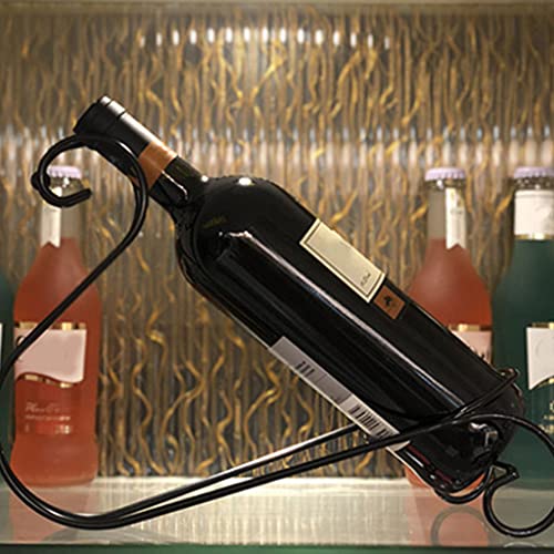 Soporte para botella de vino mesa negro miniatura 5