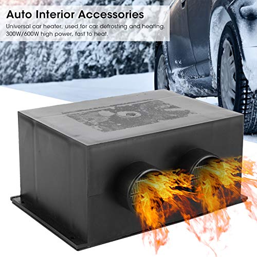 12V 600W Autoheizung Auto Heizluefter, Winterschnelle Heizung Wärmer, Universal Autoheizung 2-Loch tragbar Winter schnell Heizung wärmer Frost geräuschlos entfernen, 12v Car Heater