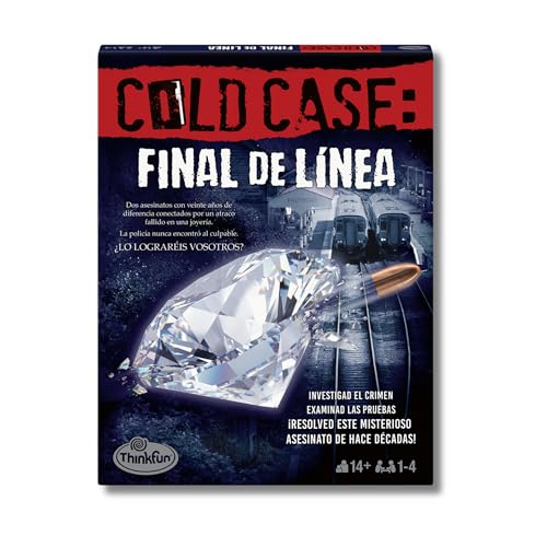 Ya en mundofriki.es: ThinkFun - Cold Case 4: Final de la Línea | Juegos de Mesa Adulto | Asesinato para Principiantes | Casos Policiales Resolver Juegos 1 a 4 Jugadores | Resuelve el Crimen | Escape Room Español