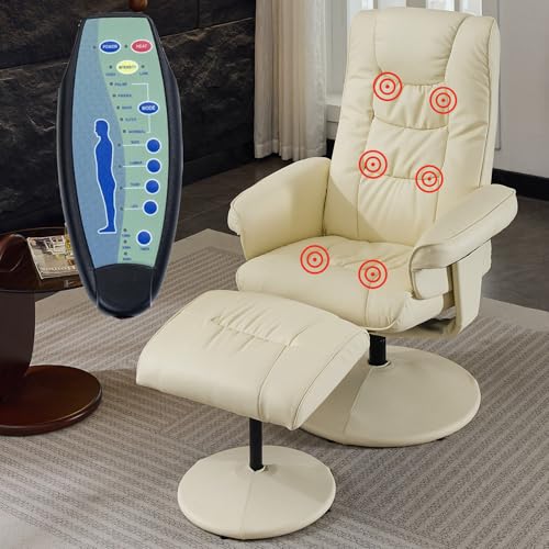 Anwick Massage Recliner with Ottoman
