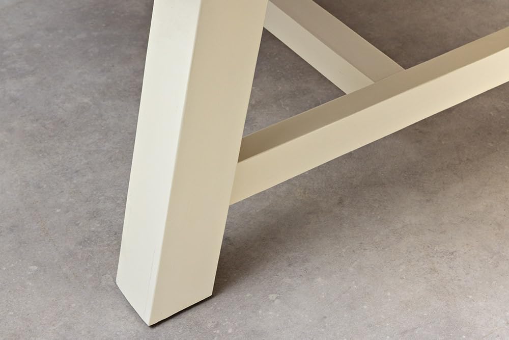 Riess Ambiente Esstisch Hamptons 200cm - braun Creme - Pinienholz | 10 Sitzplätze, hochwertig, individuelle Maserung, stabile Konstruktion, 100 kg Belastbarkeit, Unikat, Holzgestell